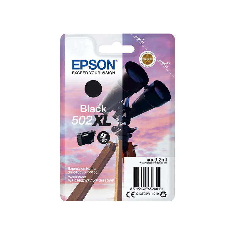 Φωτογραφία προϊόντος: Consumables Epson 502XL Γνήσιο Μελάνι Εκτυπωτή InkJet Black (C13T02W14010)