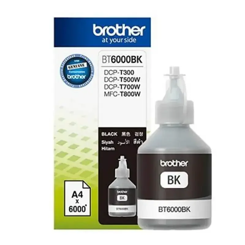 Φωτογραφία προϊόντος: Γνήσιο μελάνι Brother BT6000BK Black, 6000 PAGES