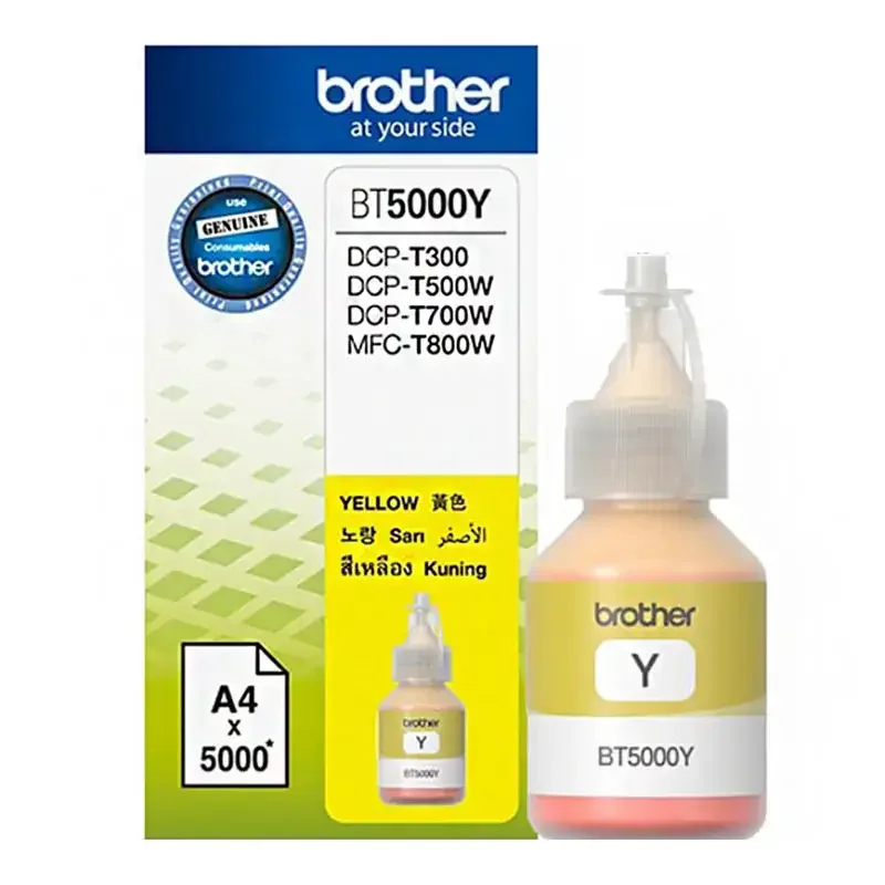 Φωτογραφία προϊόντος: Γνήσιο μελάνι Brother BT5000Y Yellow, 5000 PAGES