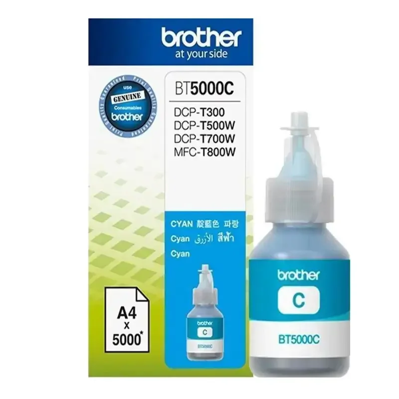 Φωτογραφία προϊόντος: Γνήσιο μελάνι Brother BT5000C Cyan, 5000 PAGES