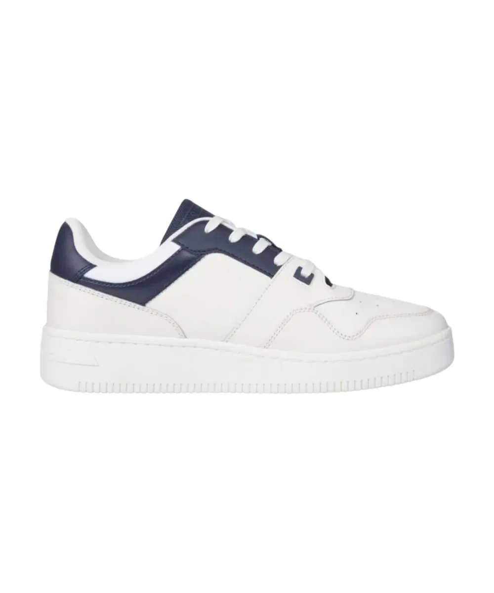Φωτογραφία προϊόντος: Tommy Hilfiger - Ανδρικά Δερμάτινα Sneakers Tjm Retro Basket Ess EM0EM01395-DW4 Λευκό
