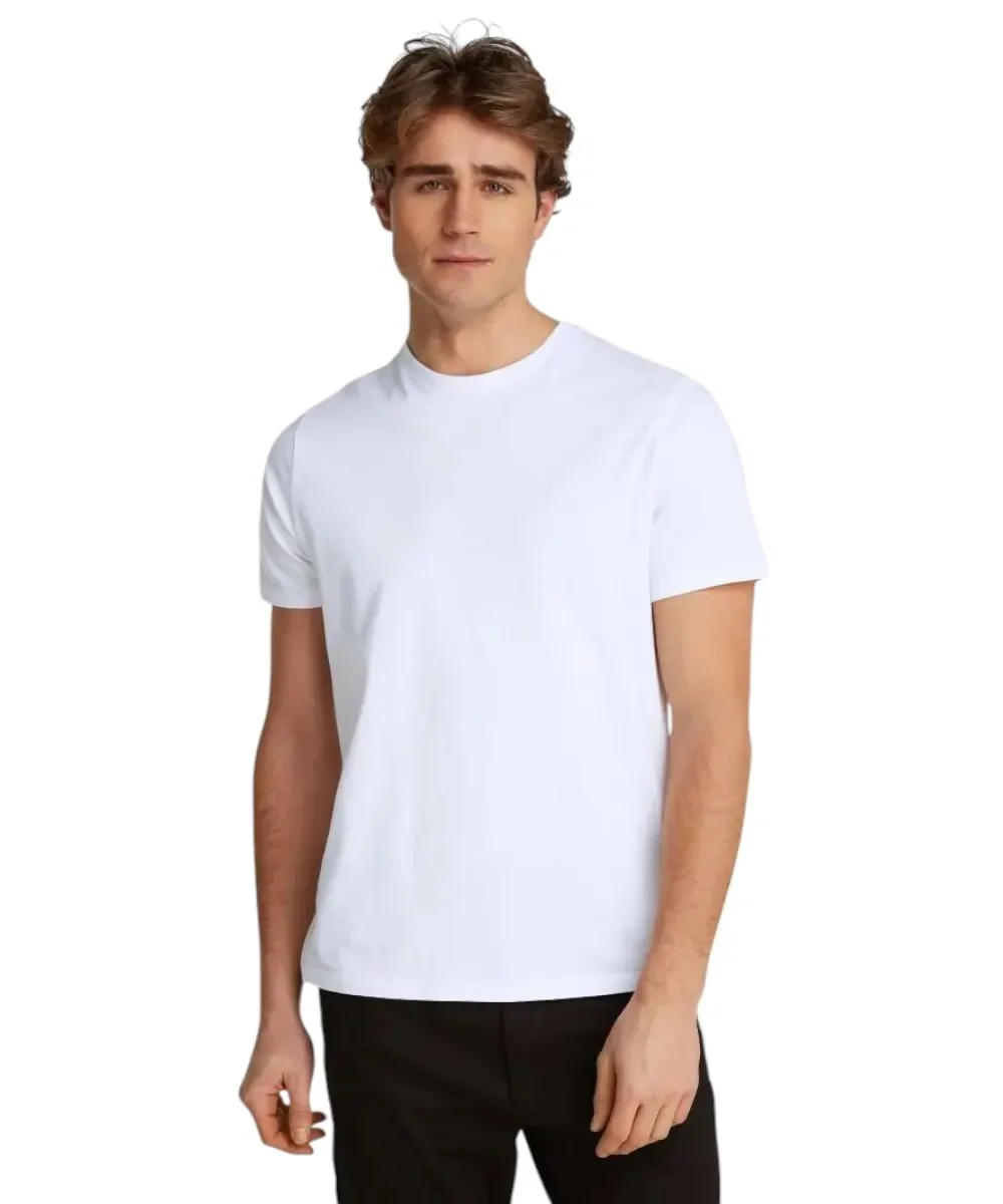 Φωτογραφία προϊόντος: Calvin Klein - Ανδρικό T-shirt Smooth Cttn Solid Regular Fit LV040HM265-YAA Λευκό