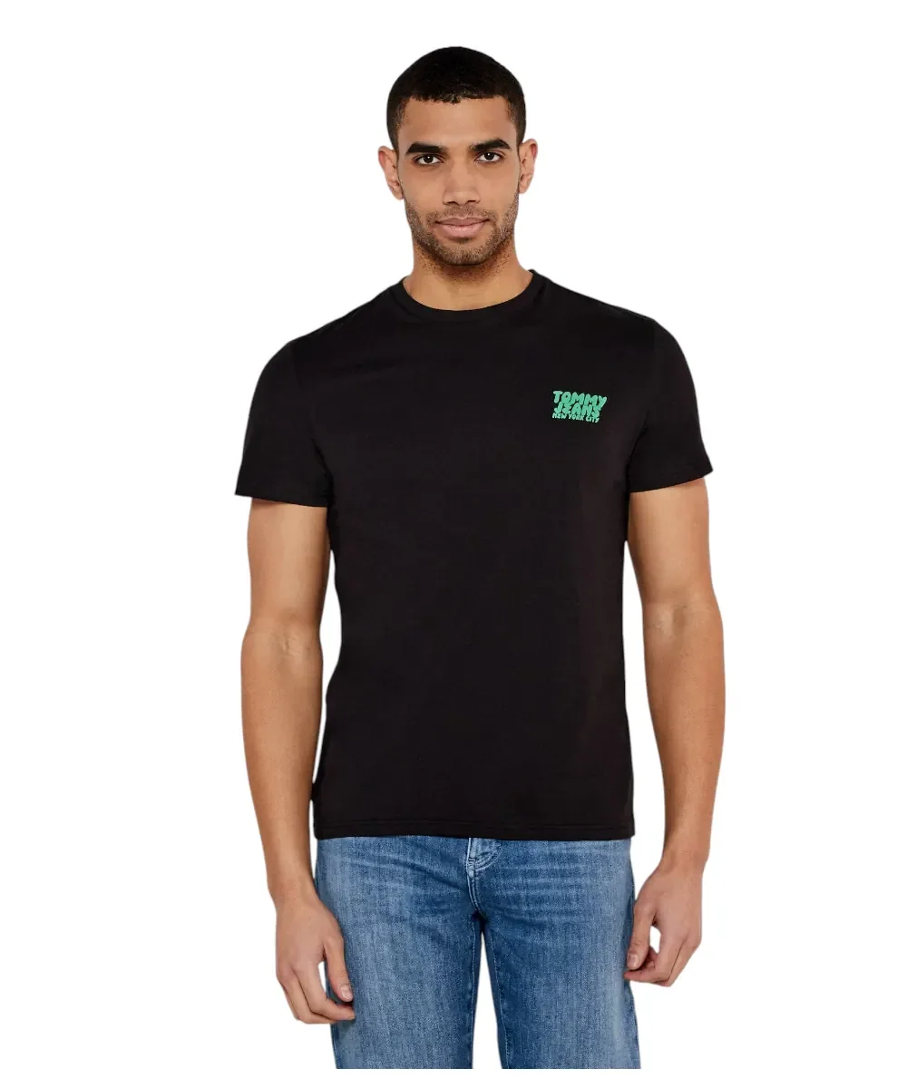 Φωτογραφία προϊόντος: Tommy Hilfiger - Ανδρικό T-shirt με Λογότυπο DM0DM21863-BDS Μαύρο