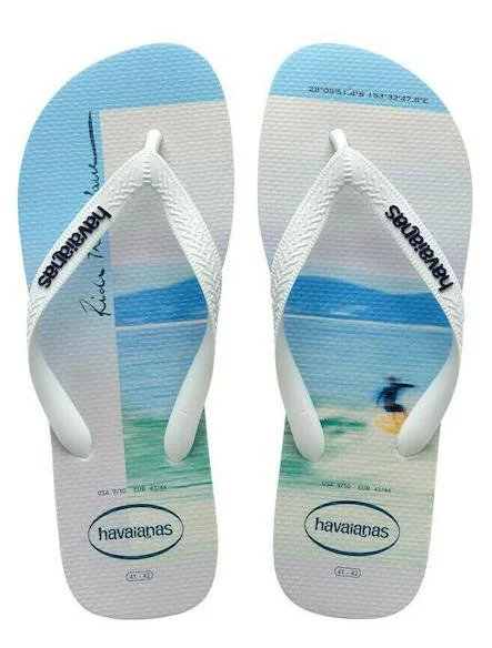 Φωτογραφία προϊόντος: Havaianas Hype Flip Flops - WHITE/NAVY BLUE