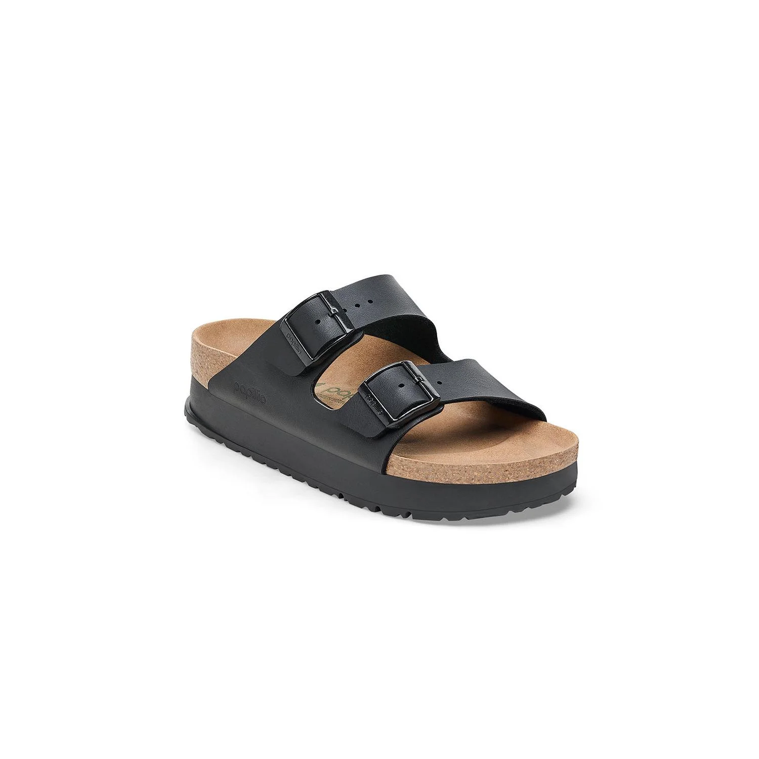 Φωτογραφία προϊόντος: BIRKENSTOCK Papillio Arizona Grooved Birko-Flor Γυναικεία Σανδάλια Flatforms Μαύρα Narrow Fit 1027395 Μαύρο