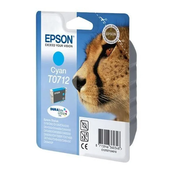 Φωτογραφία προϊόντος: Epson Μελάνι Inkjet T0712 Cyan (C13T07124012) (EPST071240)