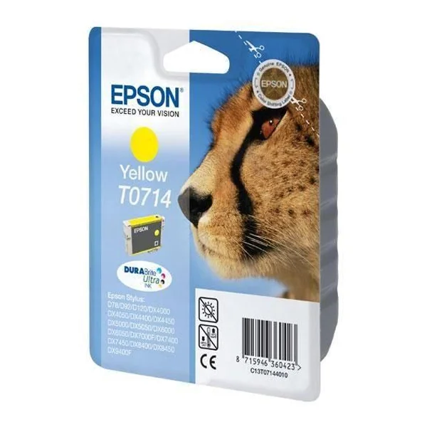 Φωτογραφία προϊόντος: Epson Μελάνι Inkjet T0714 Yellow (C13T07144012) (EPST071440)