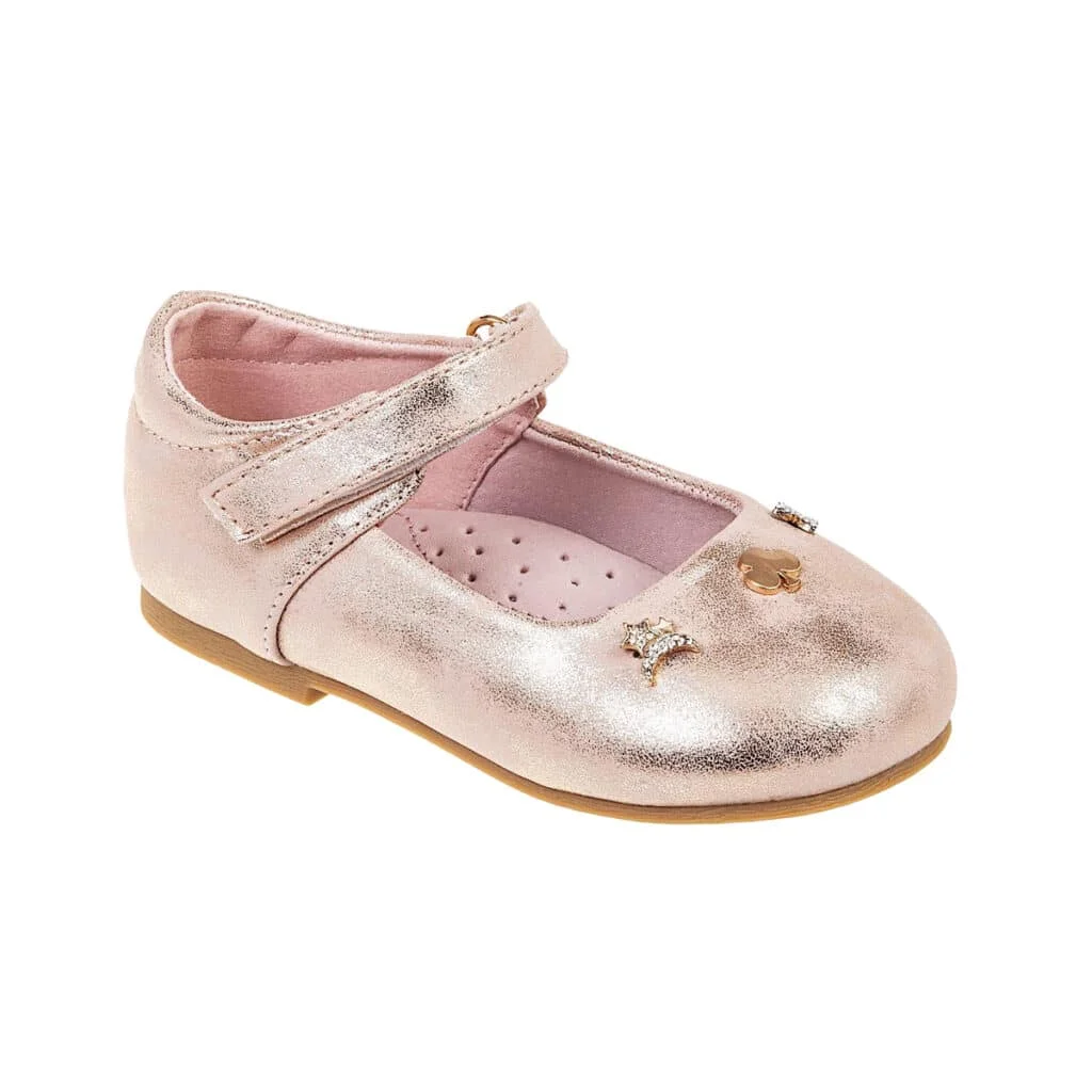 Φωτογραφία προϊόντος: , Adam s Shoes Παιδικές Μπαλαρίνες με Σκρατς Ροζ Χρυσό