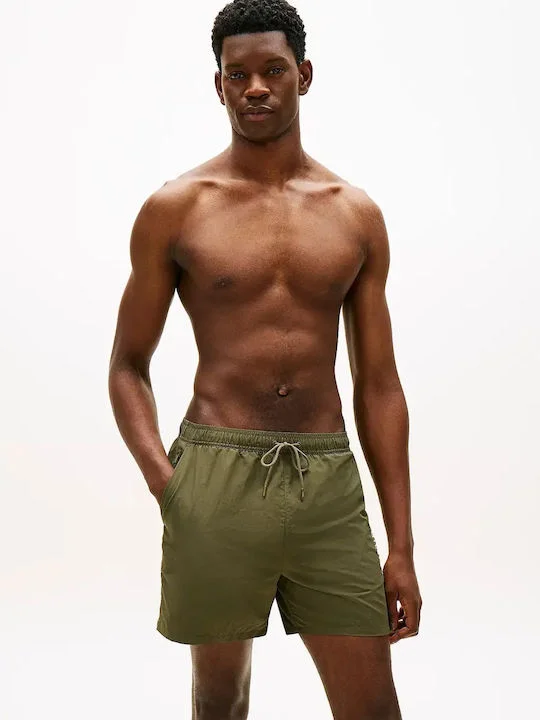 Φωτογραφία προϊόντος: Tommy Hilfiger regular ανδρικό συνθετικό μαγιό shorts χακί UM0UM03748-RBN Army Green
