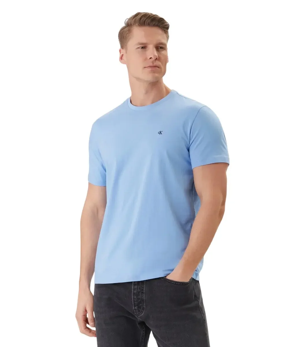 Φωτογραφία προϊόντος: Calvin Klein - Ανδρικό T-shirt Classic Monogram Tee Regular Fit LV04RD254G-C32 Γαλάζιο