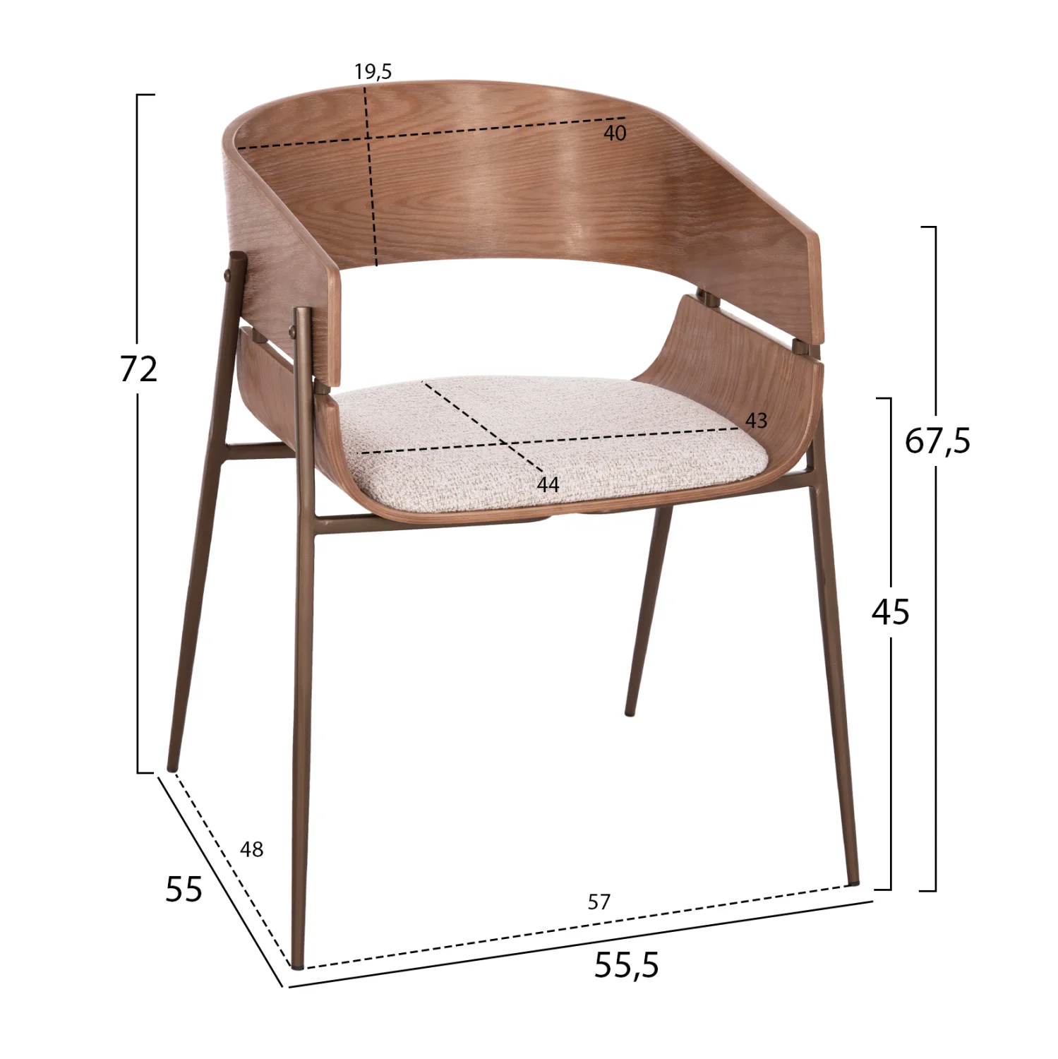Φωτογραφία προϊόντος: ΠΟΛΥΘΡΟΝΑ KRILL HM18254.01 PLYWOOD ΣΕ WHITEWASH--ΜΕΤΑΛΛΟ ΣΕ ΧΑΛΚΙΝΟ 55,5x55x72Υεκ.