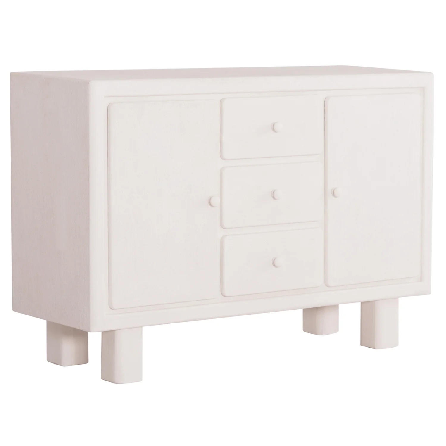 Φωτογραφία προϊόντος: ΜΠΟΥΦΕΣ ΣΕΙΡΑ SANTORINI HM18048 MDF ΣΕ ΥΠΟΛΕΥΚΟ ΧΡΩΜΑ-3 ΣΥΡΤΑΡΙΑ + 2 ΠΟΡΤΕΣ 120x38x80Υεκ.