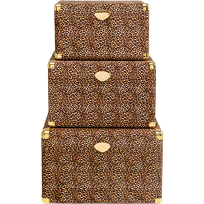 Φωτογραφία προϊόντος: KARE Μπαούλα Wild Animal Leo (3/Set)Καφέ 55*36*36εκ. - Καφέ - 55Μx36Πx36Υ