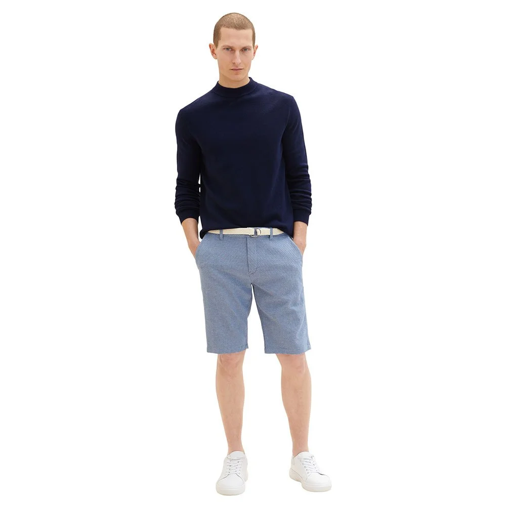 Φωτογραφία προϊόντος: Ανδρική Βερμούδα Tom Tailor Slim Chino with belt 1035041-31063 Μπλέ