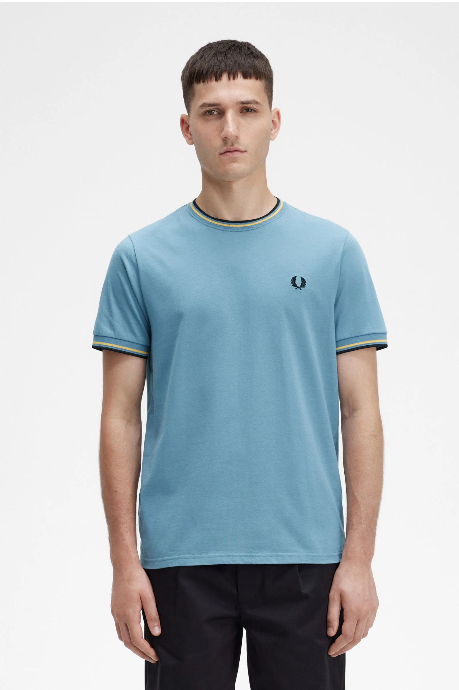 Φωτογραφία προϊόντος: Fred Perry Ανδρική Μπλούζα Τ-Shirt Twin Tipped M1588-Q47 Σιέλ