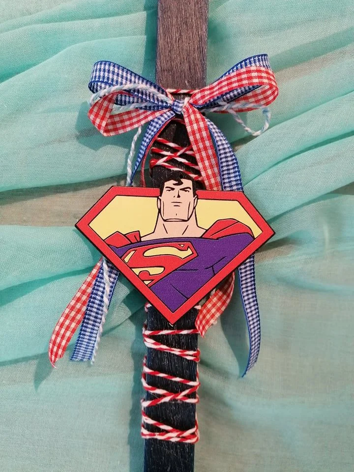 Φωτογραφία προϊόντος: Πασχαλινή λαμπάδα "Superman"