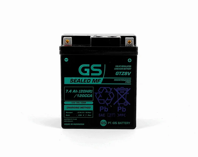 Φωτογραφία προϊόντος: GS GTZ8V Μπαταρία Μοτοσυκλέτας 12V 7.4Ah (120CCA) - Sealed MF (AGM) - Αντικαθιστά YTZ8V / YTZ7S