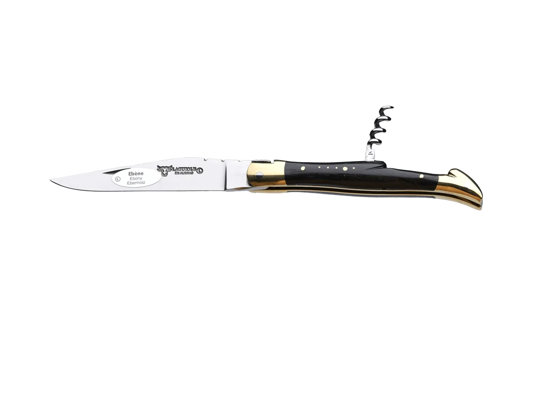 Φωτογραφία προϊόντος: Laguiole Knife Brass Ebony (Μαχαίρι) Stainless steel / Λαβή από ξύλο