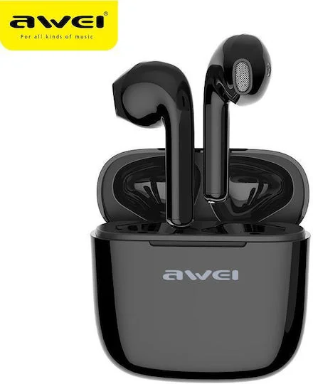 Φωτογραφία προϊόντος: Awei T26 Pro In-ear Bluetooth Handsfree Ακουστικά με Θήκη Φόρτισης Μαύρα