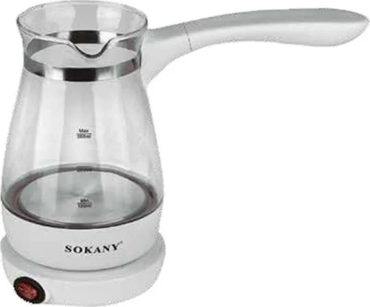 Φωτογραφία προϊόντος: Sokany YLW-607 Ηλεκτρικό Μπρίκι 600W με Χωρητικότητα 500ml Λευκό