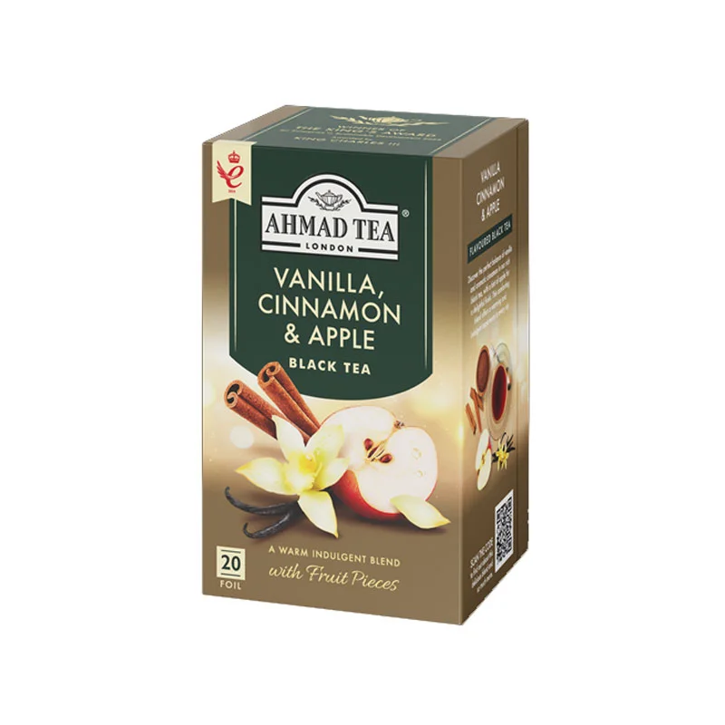 Φωτογραφία προϊόντος: Ahmad Tea Vanilla Cinnamon & Apple Black Tea - 20 φακελάκια