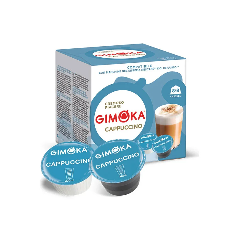 Φωτογραφία προϊόντος: Gimoka Cappuccino Dolce Gusto κάψουλες - 8+8 τεμ