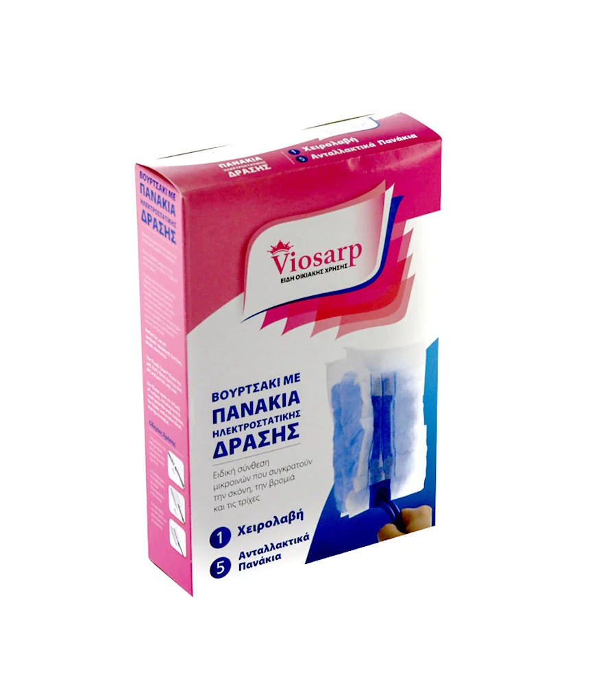 Φωτογραφία προϊόντος: VIOSARP DUSTER KIT με λαβή + 5 ανταλλακτικά πανάκια No 23647