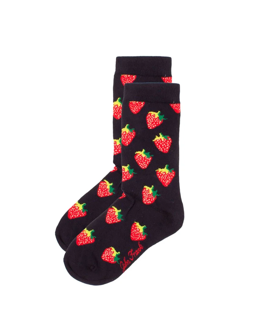 Φωτογραφία προϊόντος: Γυναικεία κάλτσα John Frank Strawberry μπλε σκούρο