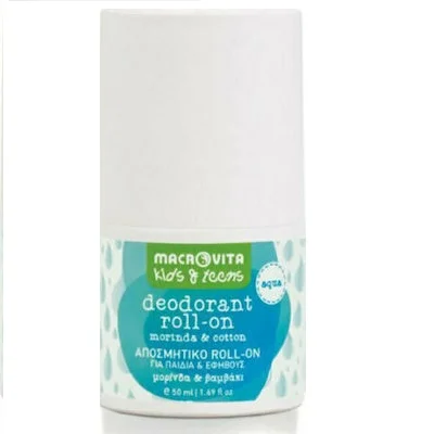 Φωτογραφία προϊόντος: Macrovita Kids & Teens Aqua Morinda & Cotton Αποσμητικό Roll-On 50ml