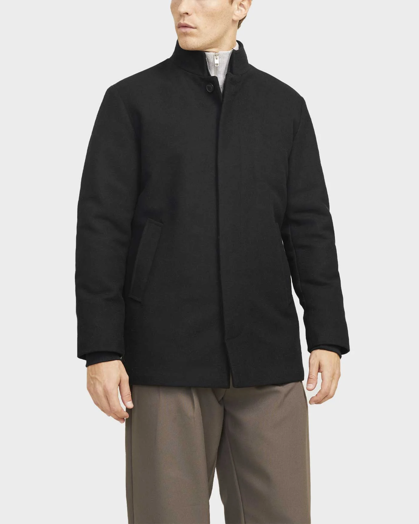 Φωτογραφία προϊόντος: JACK & JONES HARRISON ΑΝΔΡΙΚΟ ΜΑΛΛΙΝΟ ΠΑΛΤΟ ΜΕ ΕΠΕΝΔΥΣΗ - 12258674 ΜΑΥΡΟ