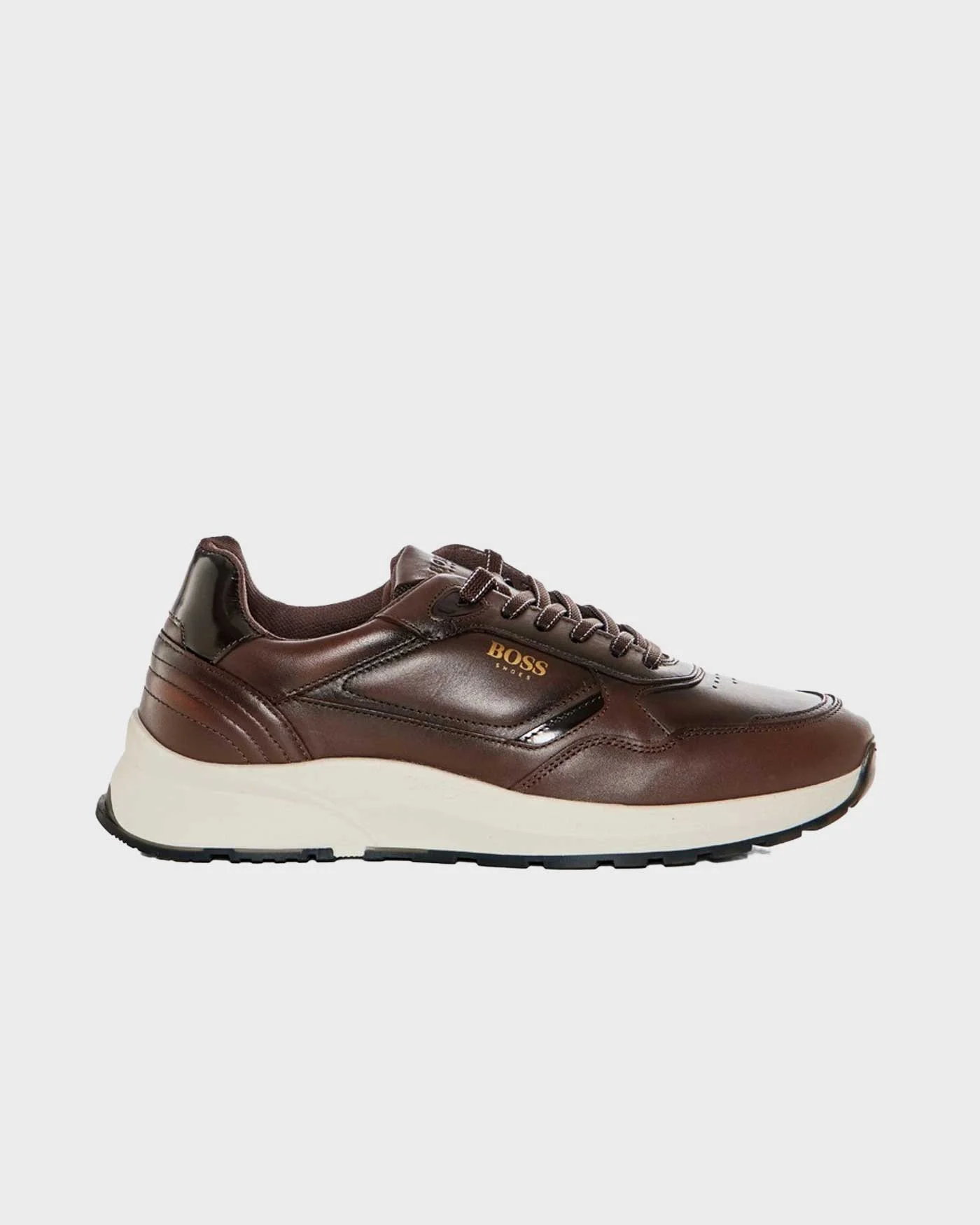 Φωτογραφία προϊόντος: BOSS SHOES ΑΝΔΡΙΚΑ ΔΕΡΜΑΤΙΝΑ SNEAKERS - CE124 ΚΑΦΕ