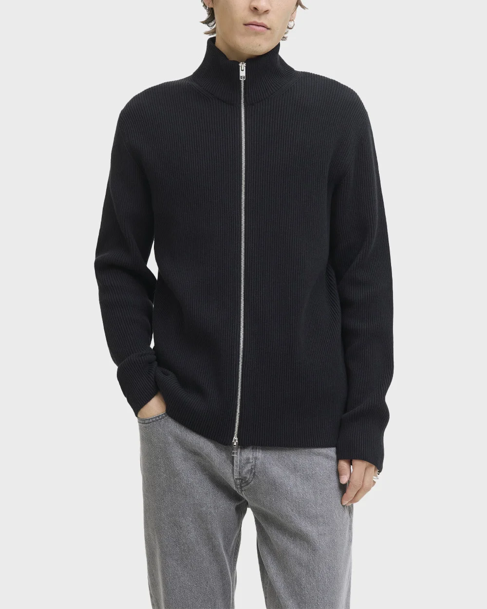 Φωτογραφία προϊόντος: JACK & JONES PERFECT ΑΝΔΡΙΚΗ ΠΛΕΚΤΗ ΖΑΚΕΤΑ ΜΕ ΦΕΡΜΟΥΑΡ - 12279409 ΜΑΥΡΟ