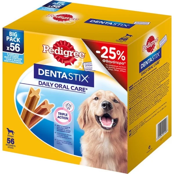 Φωτογραφία προϊόντος: Pedigree Dentastix 2160gr (56τμχ) pack maxi