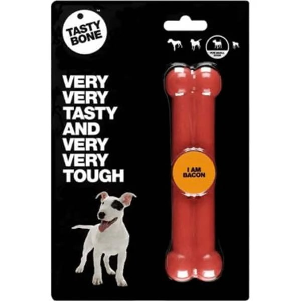 Φωτογραφία προϊόντος: Κόκκαλο σκύλου Tasty Bone Bacon Nylon S 15cm