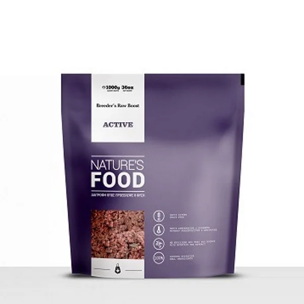 Φωτογραφία προϊόντος: Nature's Food Barf Active Nature s Food - Κιμάς 1kg Εκτροφικό