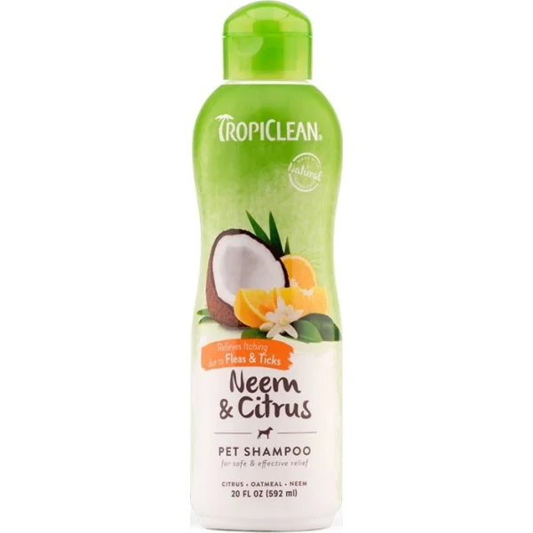 Φωτογραφία προϊόντος: Σαμπουάν σκύλου Tropiclean Neem+Citrus Fleas+Ticks 592ml