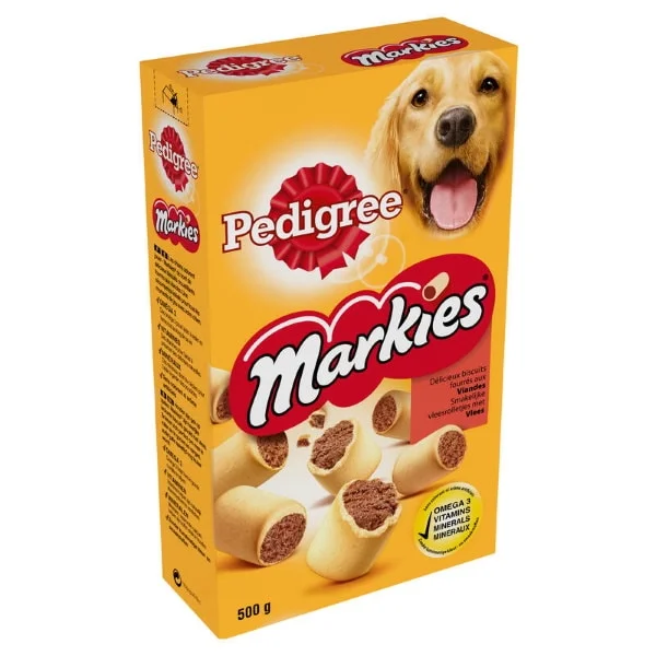 Φωτογραφία προϊόντος: Pedigree Μπισκότο γεμιστό Markies Συσκευασία 500gr