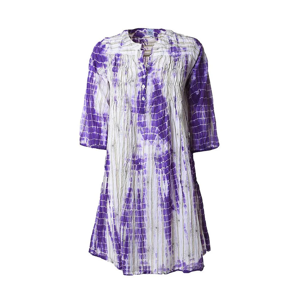 Φωτογραφία προϊόντος: BLE ΚΑΦΤΑΝΙ TIE DYE ΛΕΥΚΟ/ΜΩΒ M/L (100% COTTON)cm 5-41-190-0225