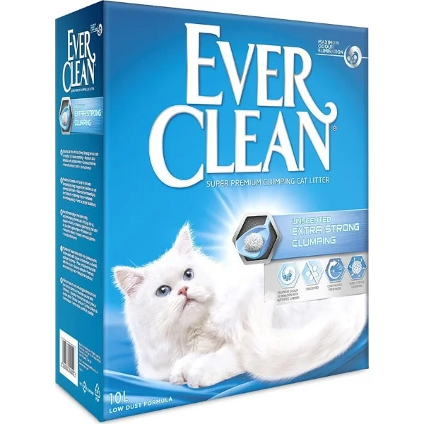 Φωτογραφία προϊόντος: Άμμος για γάτες EverClean Extra Strong Clumping Unscented 10lt