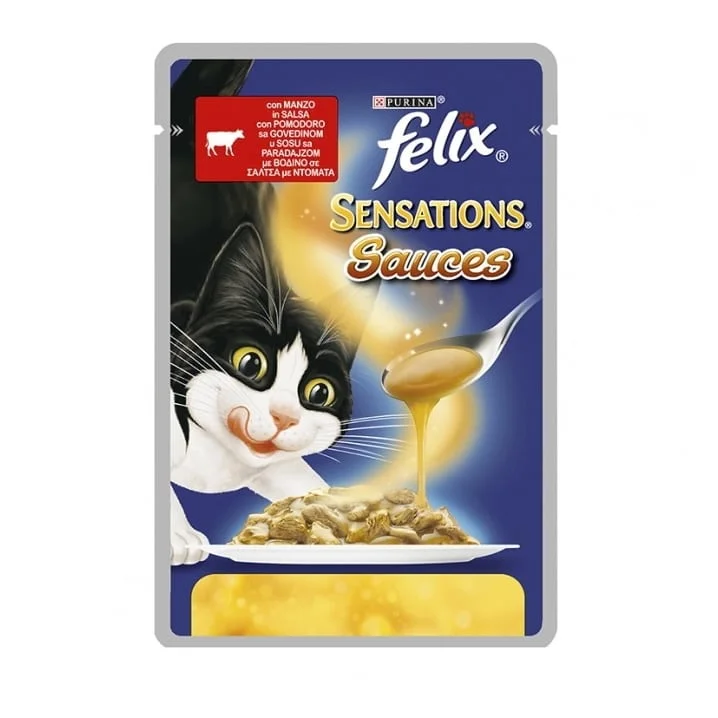 Φωτογραφία προϊόντος: Friskies Felix sensations φακελάκι 100gr Βοδινό με Ντομάτα