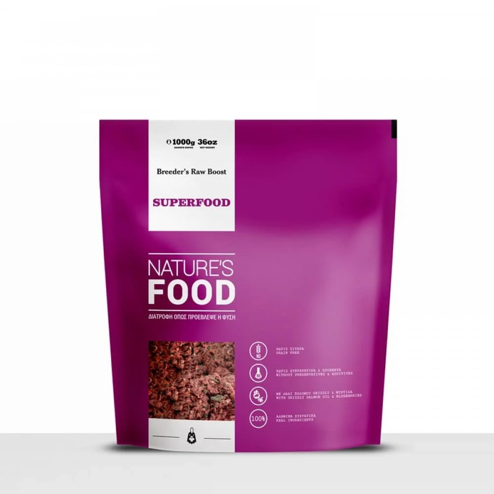 Φωτογραφία προϊόντος: Nature's Food Barf Superfood Nature s Food - Κιμάς 1kg Εκτροφικό