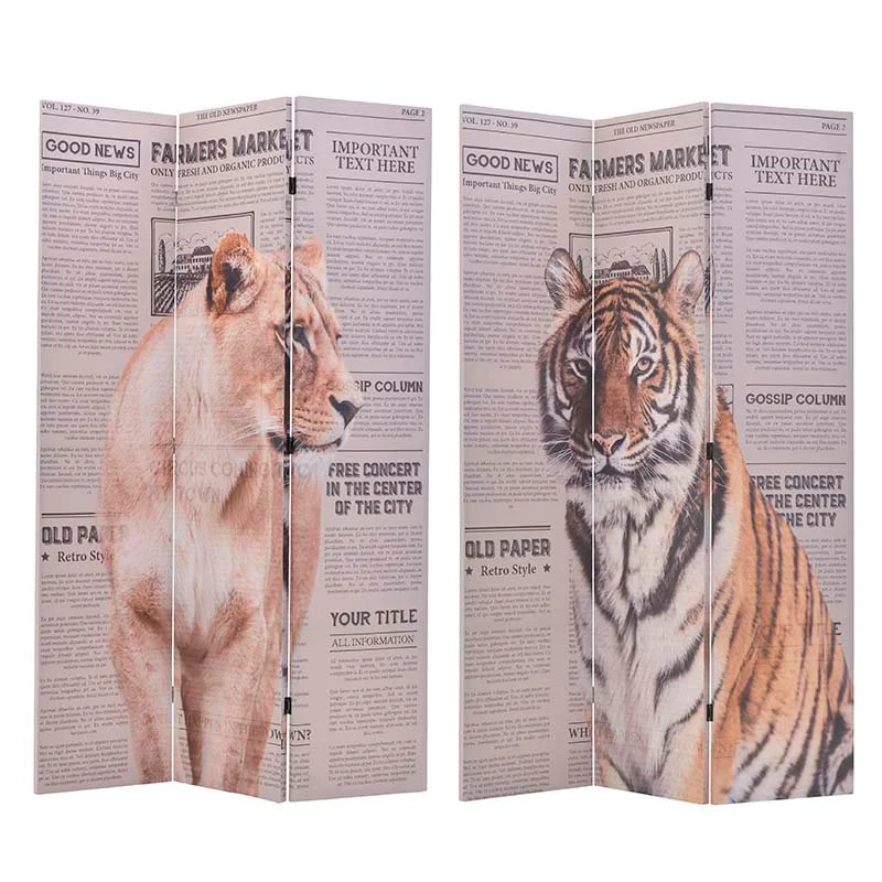Φωτογραφία προϊόντος: INART ΠΑΡΑΒΑΝ 2 ΟΨΕΩΝ PRINTED CANVAS ΤΙΓΡΗΣ 120Χ3Χ180