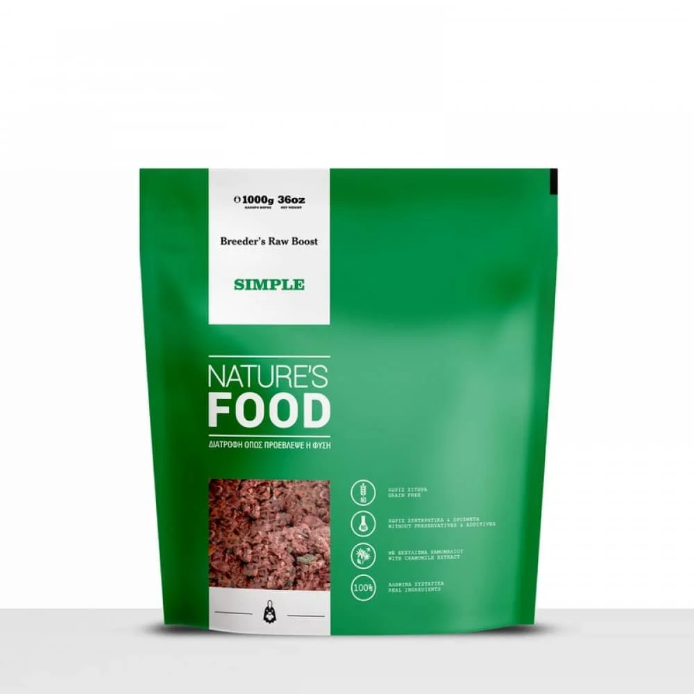 Φωτογραφία προϊόντος: Nature's Food Barf Simple Nature s Food - Κιμάς 1kg Εκτροφικό