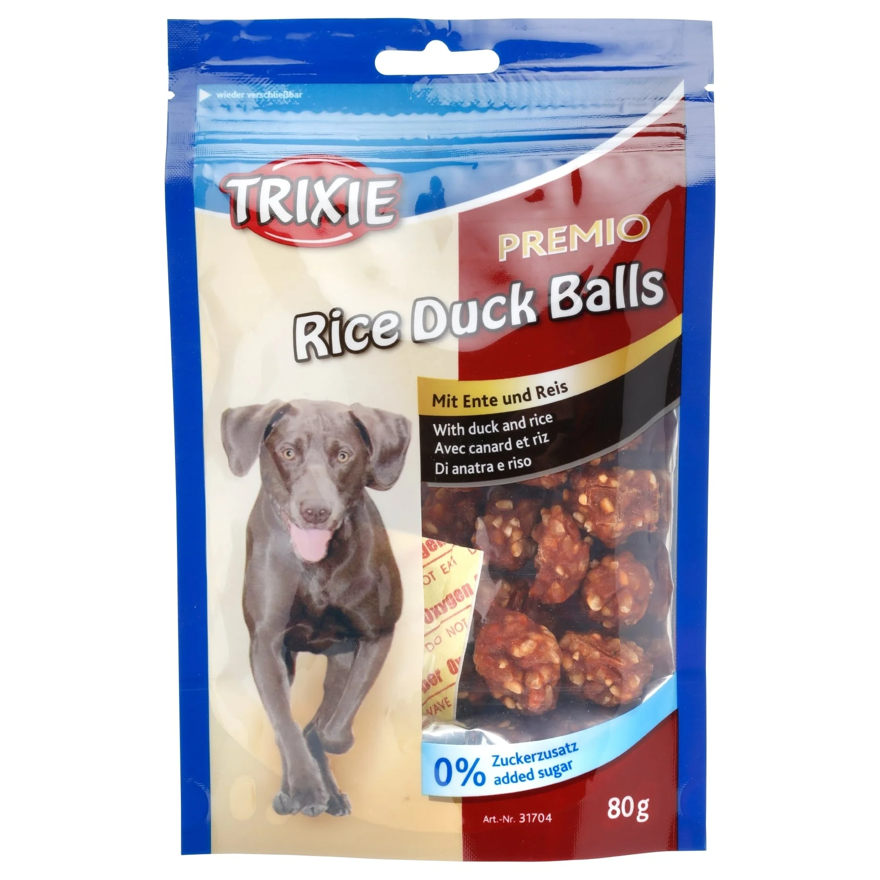 Φωτογραφία προϊόντος: Λιχουδιές σκύλου Rice Duck Balls Trixie 80γρ