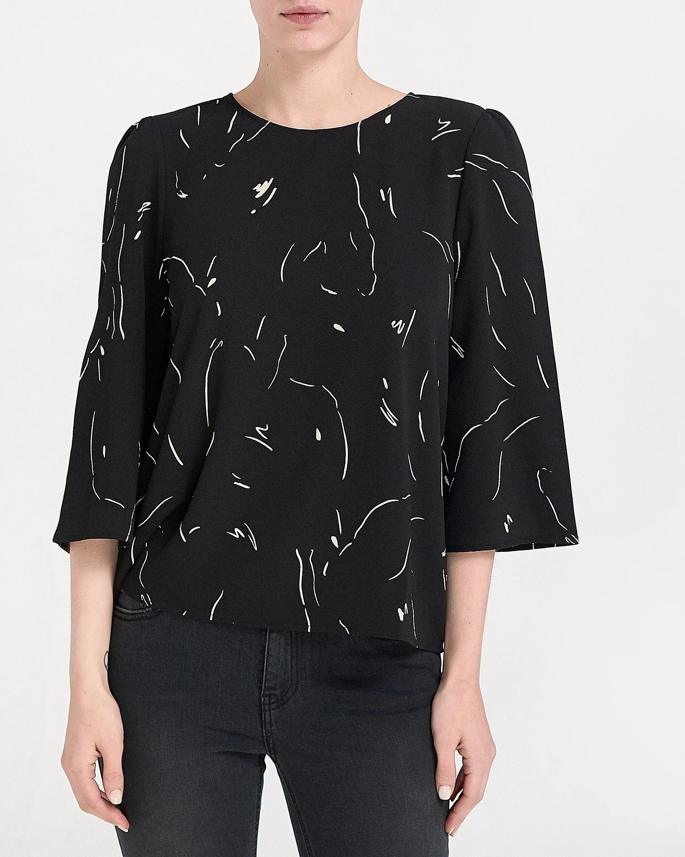 Φωτογραφία προϊόντος: AWARE PRINTED BLOUSE ΤΗΣ VERO MODA - 10210352 ΜΑΥΡΟ