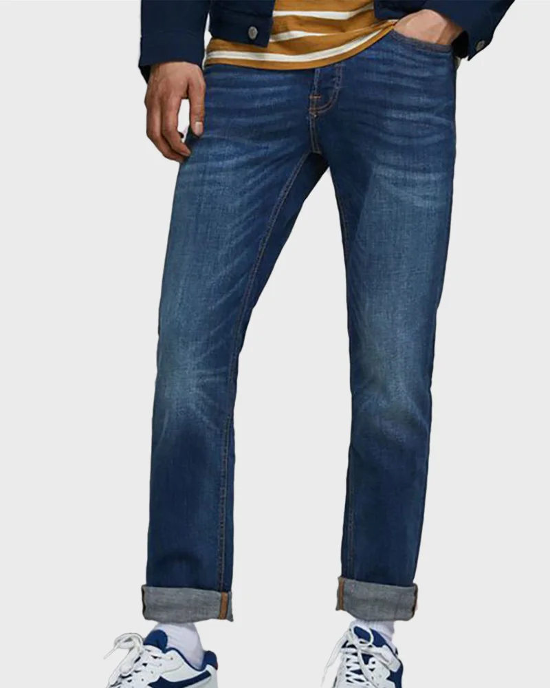 Φωτογραφία προϊόντος: JACK & JONES TIM ORIGINAL AM 782 50SPS SLIM/STRAIGHT FIT JEANS - 12146384 ΜΠΛΕ