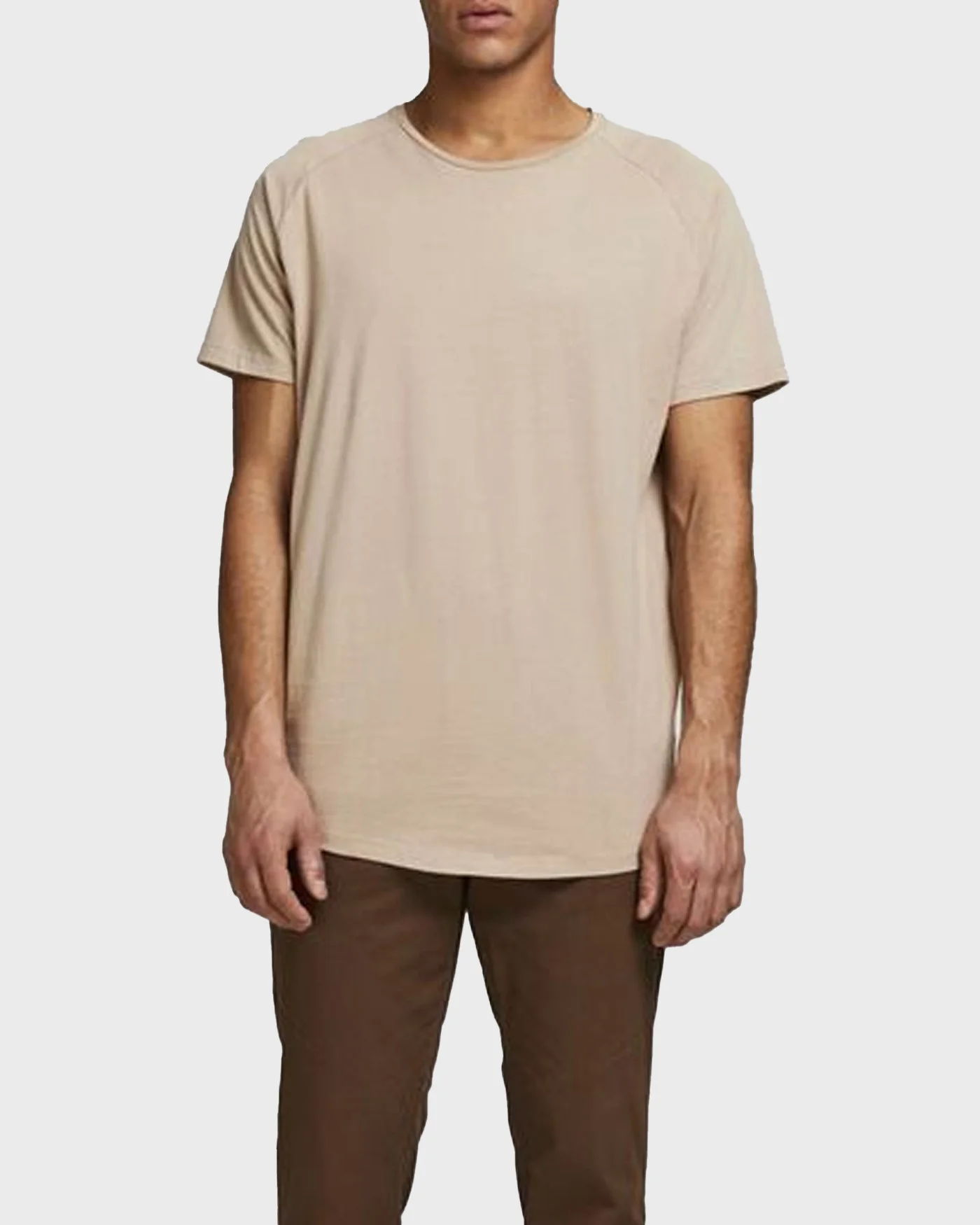 Φωτογραφία προϊόντος: JACK & JONES ORGANIC COTTON CURVED HEM T-SHIRT - 12164936 ΜΠΕΖ