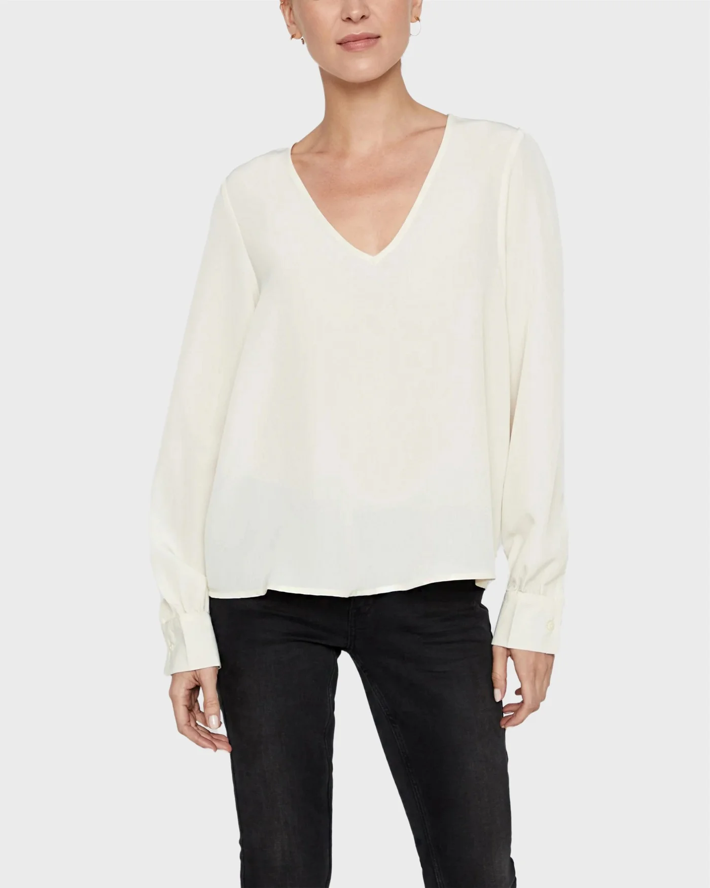 Φωτογραφία προϊόντος: ΜΠΛΟΥΖΑ V-NECK BLOUSE ΤΗΣ VERO MODA - 10218741 ΕΚΡΟΥ