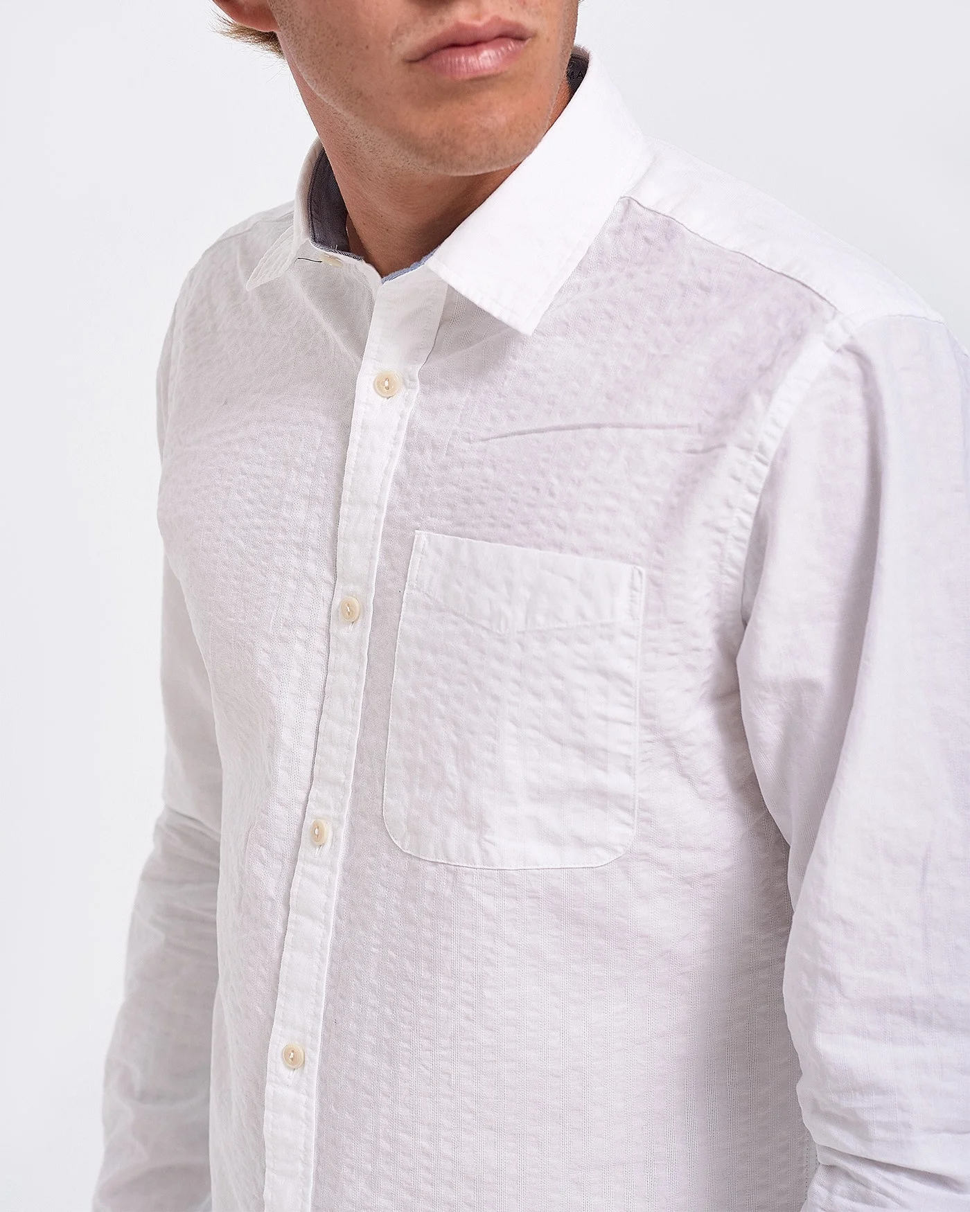 Φωτογραφία προϊόντος: ΠΟΥΚΑΜΙΣΟ JPRNICK SHIRT L/S ONE POCKET PREMIUM ΤΗΣ JACK & JONES - 12154651 ΑΣΠΡΟ