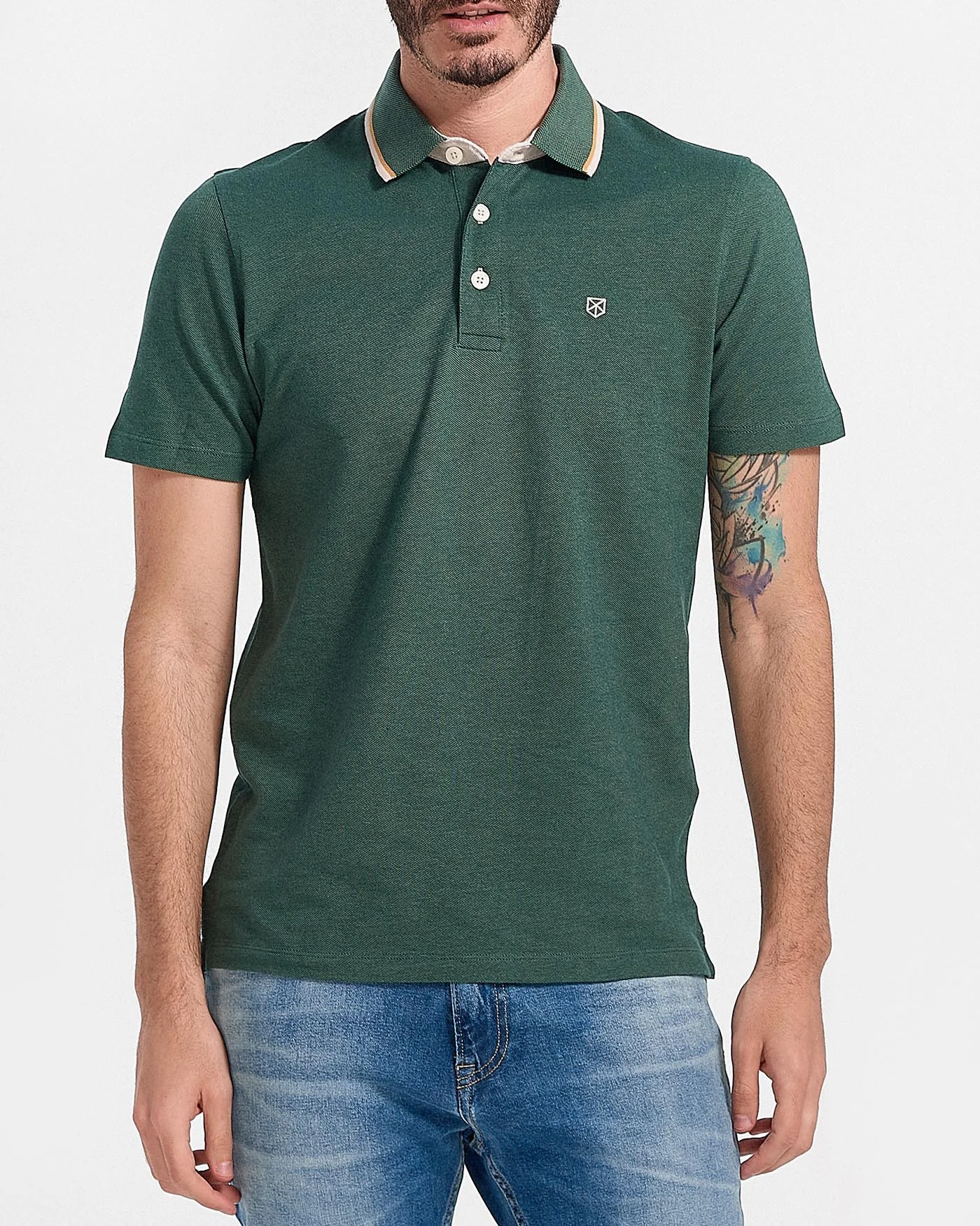 Φωτογραφία προϊόντος: JACK & JONES ΠΟΛΟ SHIRT MALE KNIT CO100 - 12175007 ΠΡΑΣΙΝΟ